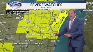 Weather Forecast including Severe Watches @ 4 pm 7.20.26