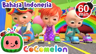 Lagu Warna Mobil - Belajar Warna🔴🟡🔵🟢 | CoComelon Bahasa Indonesia - Lagu Anak | Nursery Rhymes