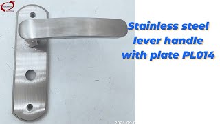 Glowing Hardware Stainless steel stamping hollow door lever handle with plate PL014 by Glowing Hardware 73 views 7 months ago 1 minute, 18 seconds