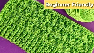 How to Knit: Fast &amp; Simple Knitting Stitch Pattern Tutorial for Beginners (New &amp; Easy!)