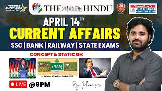 🔴Live | Daily Current Affairs in Telugu | April 14th | Latest &amp; Important News | PHANI SIR