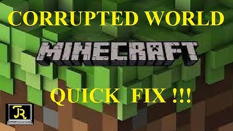 Corrupted World in Minecraft Bedrock Quick Fix