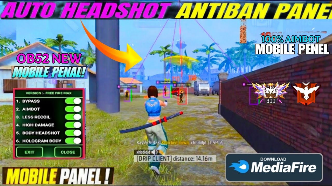 HG CHEAT MOD MENU AIM KILL  | HG CHEAT HACK FREE FIRE MAX| NO BAN NO BLACKLIST| DRIP CLIENT FREE 💯