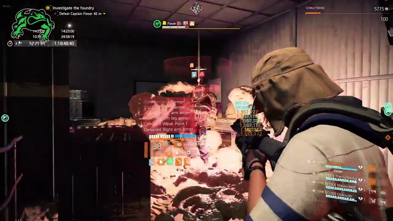 One Shot Feiser / The Division 2 / Iron Horse Raid / Clanmate P.O.V.