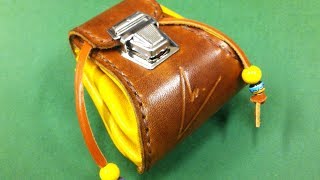 Cómo hacer una bolsa de judas de cuero. Modelo Nº1 - YouTube