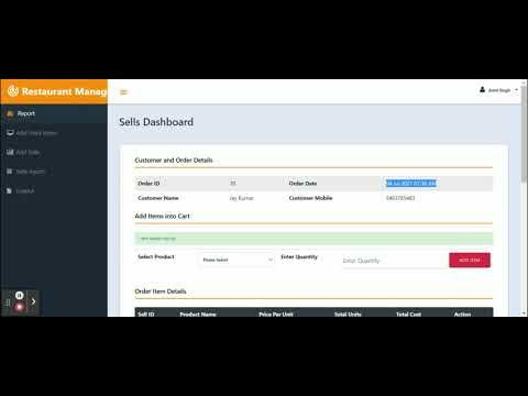 Restaurant Management System Project on Anguar, NodeJS and MySQL - YouTube