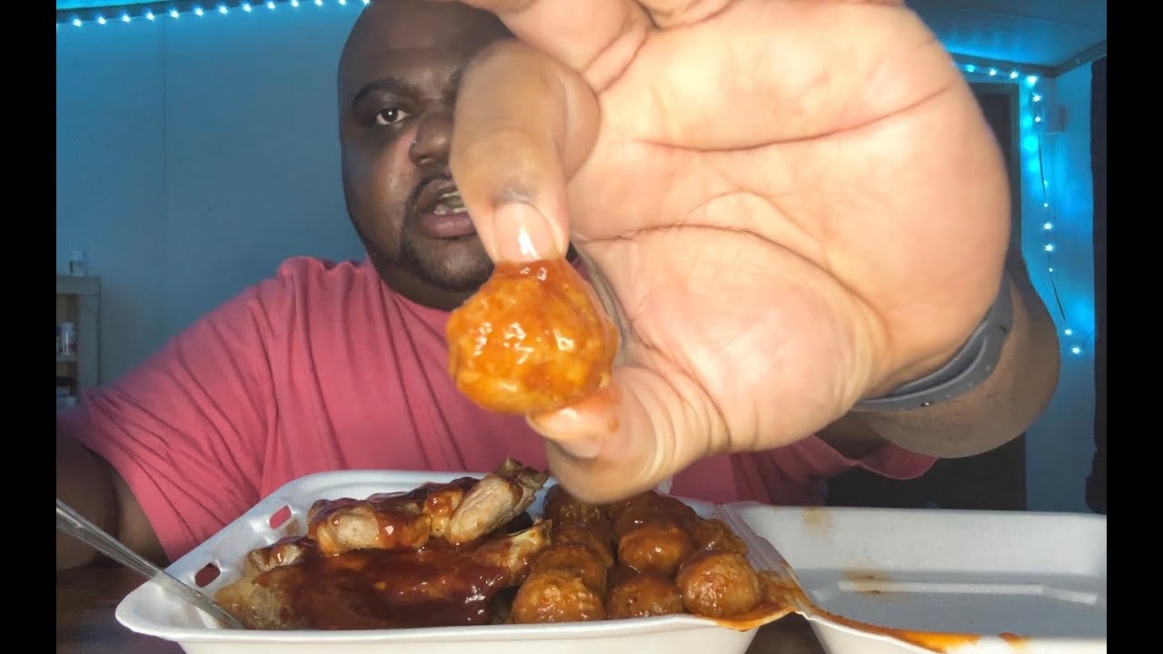 Barbecue Feast Beef and Pork Mukbang