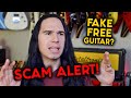 Someone Tried To SCAM MY SUBSCRIBERS! (Fake Free Guitar...)