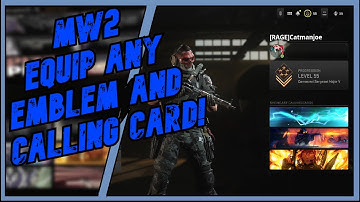 EQUIP ANY CALLING CARD AND EMBLEM! | MW2 GLITCH!