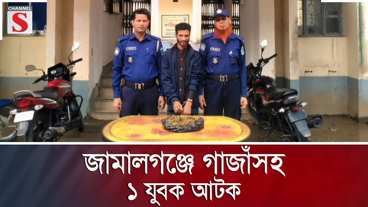 জামালগঞ্জে গাজাঁসহ ১ যুবক আটক | Channel S News