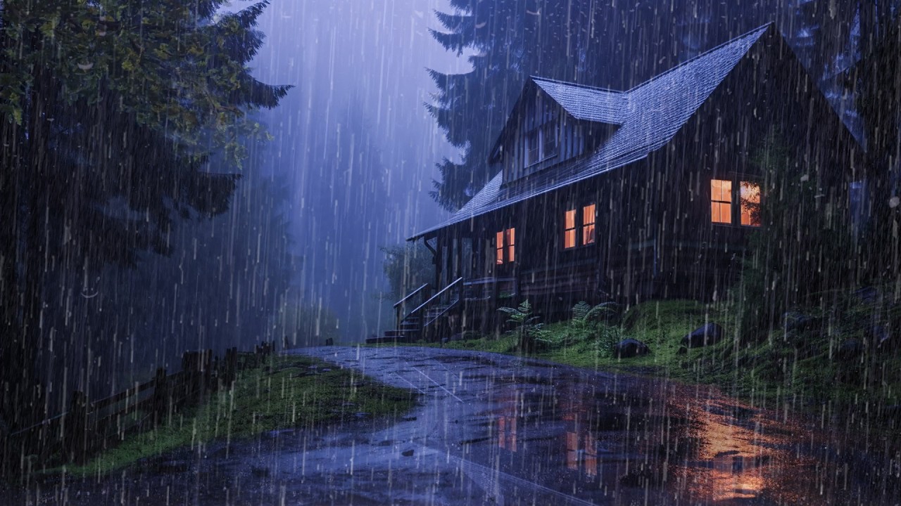 Super Heavy Rain To Sleep Immediately - Rain Sounds For Sleeping - Beat Insomnia, Relax, White Noise