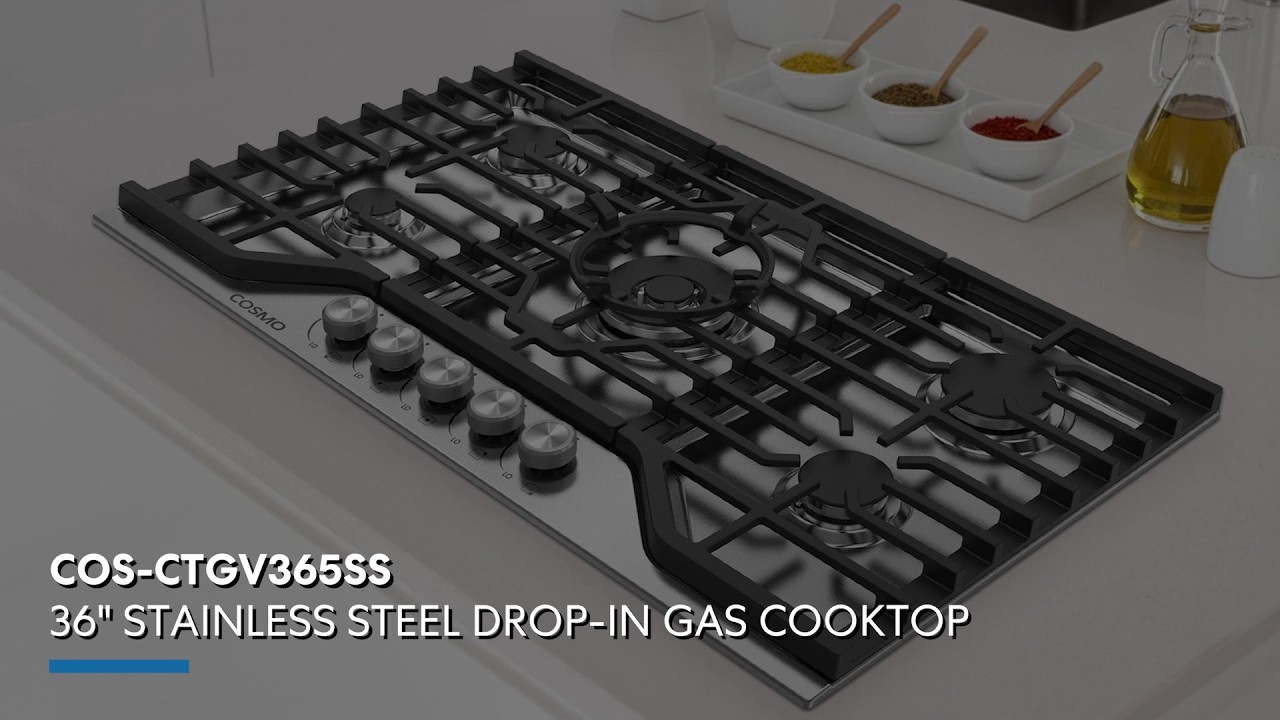 Cosmo Appliances Gas Cooktop COS-CTGV365SS | Product Showcase