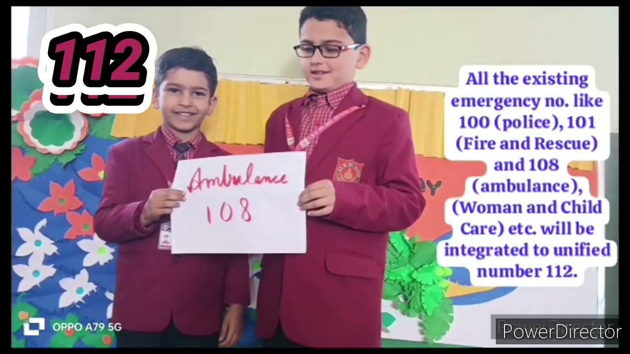 Unified Number for all  Emergency Services 🚒 🚓 🚑 112