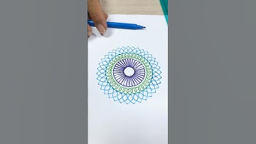 drawing spirograph.🌸
