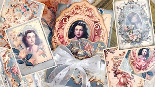 Tutorial - Make a Teal & Pink Romantic Notebook Folio with Me Part 1 ASMR @TheGingerbreadPrints