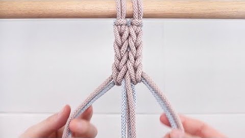 DIY Double Braid Pattern |  Intermediate Macrame