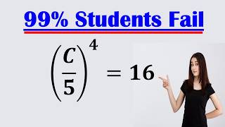 Solving a 'Harvard' University entrance exam |Find C