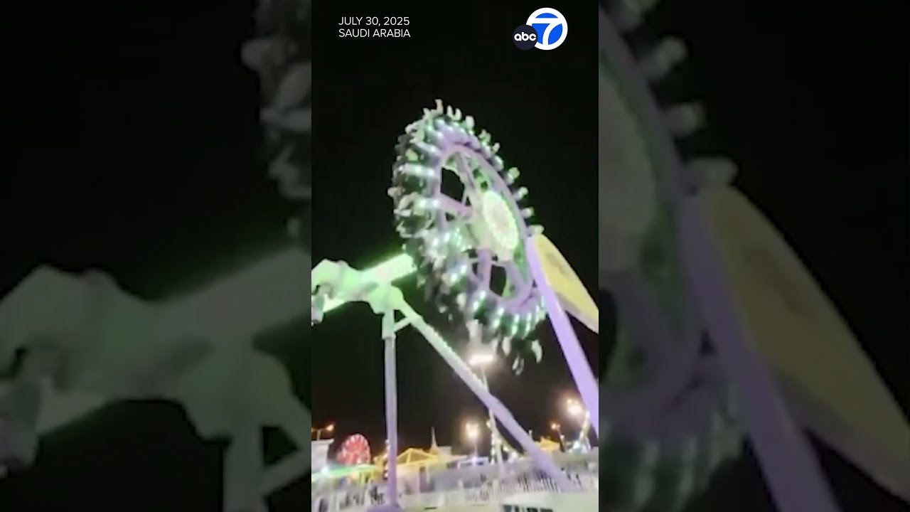 Amusement Park Ride In Saudi Arabia Snaps Mid Air