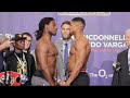 INTENSE! CHARLES MARTIN v ANTHONY JOSHUA - OFFICIAL WEIGH IN & HEAD TO HEAD / IBF CHAMPIONSHIP