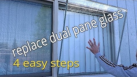 How to replace dual pane / double pane window glass in 4 easy steps !
