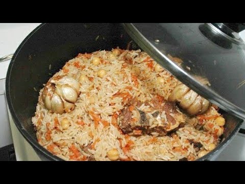 Plov o riso pilaf con spezzatino di Agnello Ricetta Uzbeka/Recette plov ouzbek/Узбекский плов рецепт