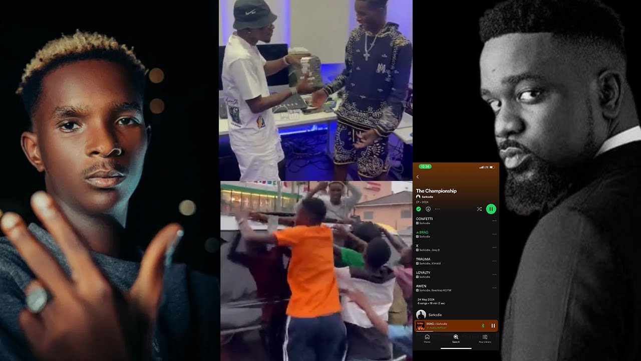 Rufftown Records artiste Baba Tundey being dragged by Ghanaians  for throwing money + Sarkodie EP