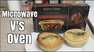 Herbert Adams Meat Pie Review - Microwave Versus Oven