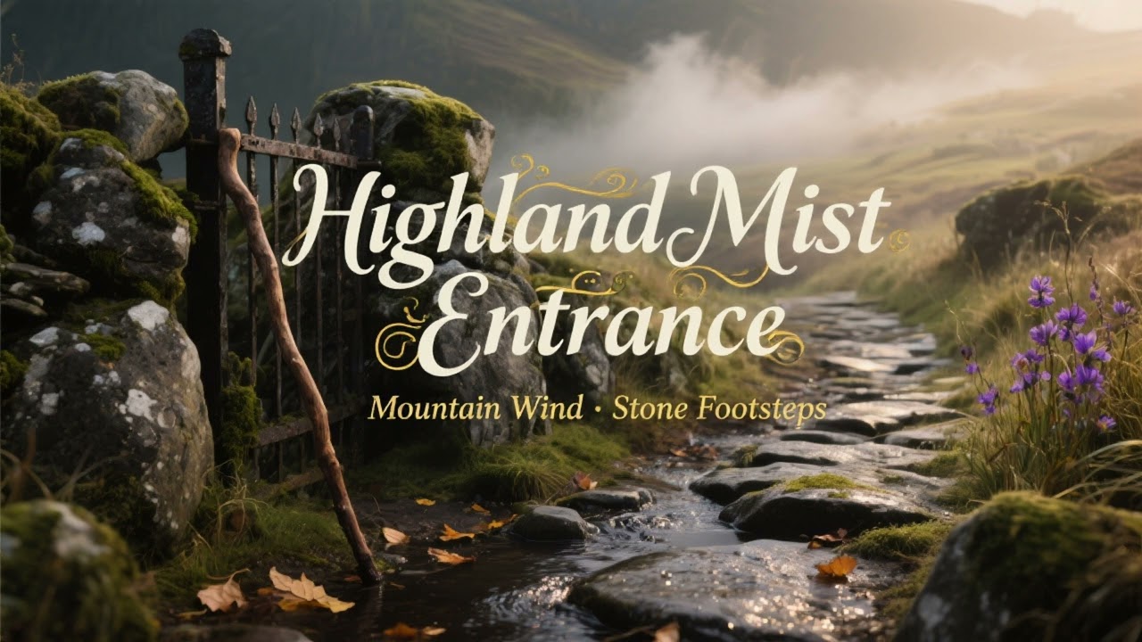 Focus Music for Deep Work - Highland Mist Entrance - Soft Ambient Pad • Distant Bells