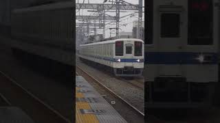 東武野田線8000系急行船橋行鎌ヶ谷駅通過