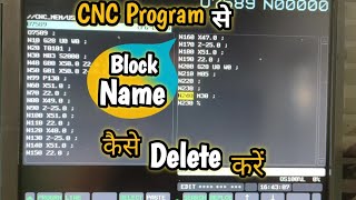 how to delete sequence number from cnc program | remove sequence number in cnc program