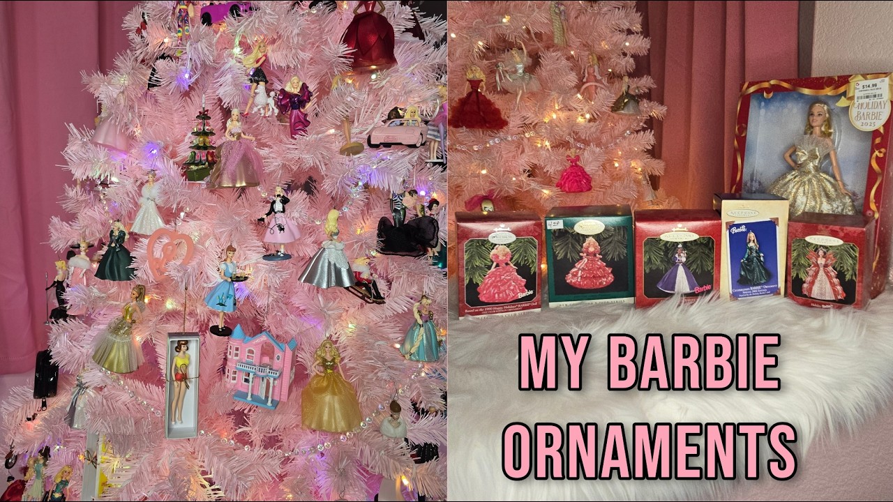 My Barbie Ornaments- Over 100 Hallmark and More! - YouTube