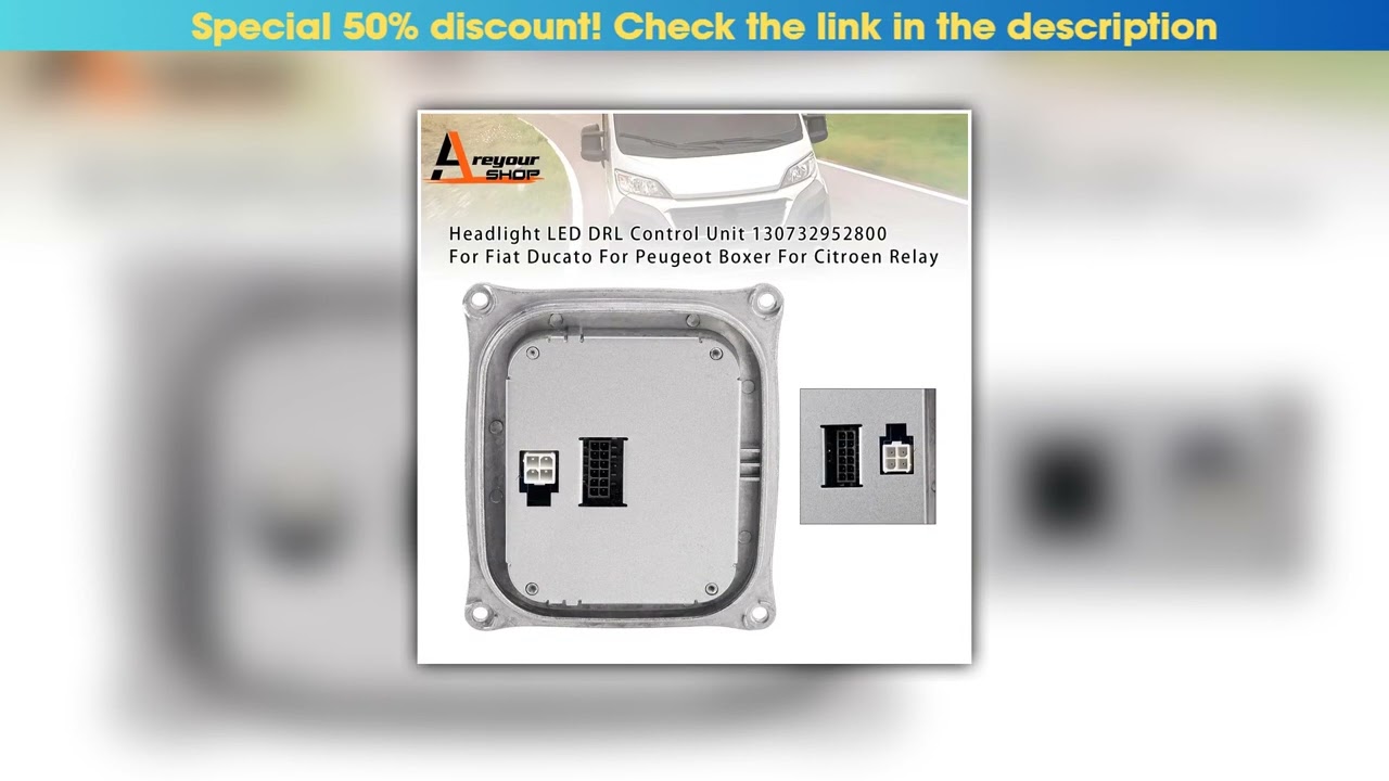 Hot Picks Headlight LED DRL Control Unit 130732952800 for Fiat Ducato for Peugeot Boxer••••••••••••
