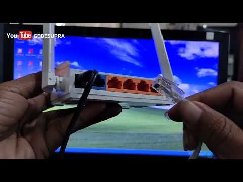 Belajar Seting TP-LINK WR844N Sebagai Router Access Point WiFi Dengan Komputer PC Laptop by gedesupra