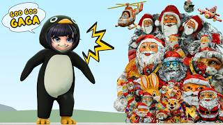 New GuGuGaGa Penguin Vs All Goo Goo GaGa Santa Memes In Garry's Mod