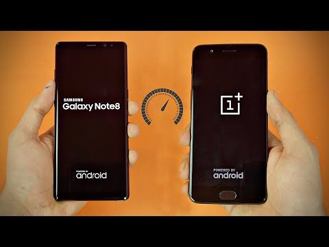 Samsung Galaxy Note 8 vs OnePlus 5 - Speed Test! (4K)