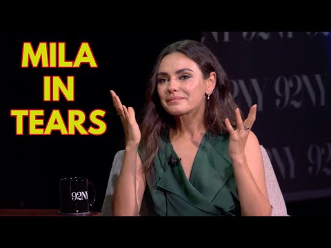 Mila Kunis cries when talking about her kids and Ukraine