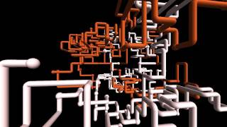 3D pipes Windows XP screensaver 1 hour / Заставка Windows - водопроводные трубы