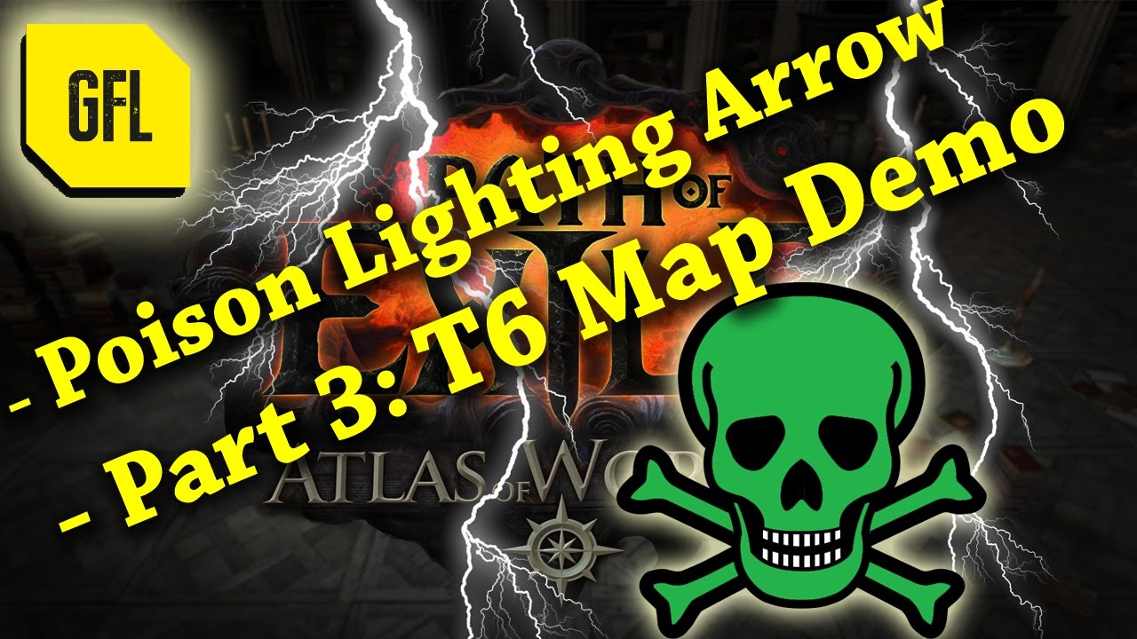 Path of Exile 2.4: Poison Lightning Arrow T6 map, watch till the end :) (Essence League)