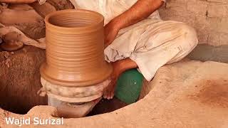 clay pottery making at home || پشاور میں مٹی کے برتن بنانا دیکھیں