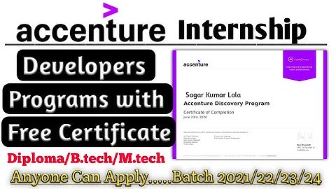 Accenture Free Training With Certificate || Accenture Developer Program 2021 || Skills Improvement