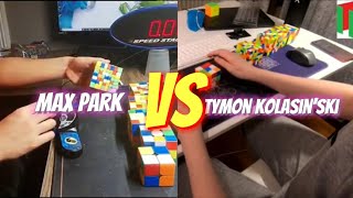 2 Pro Cuber Relay 2x2-7x7 - Max Park VS Tymon Kolasin’ski