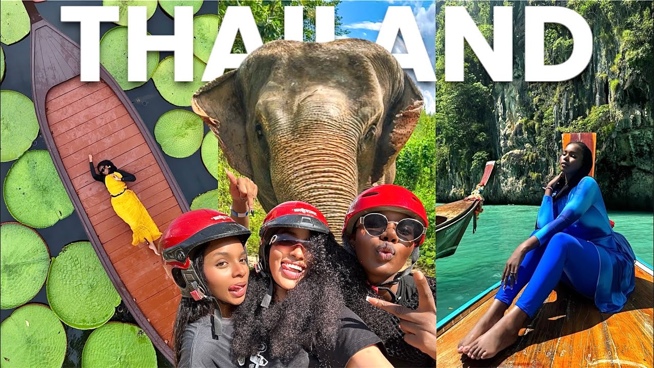 THAILAND VLOG🇹🇭| girls trip, je fête mon anniversaire à phuket, visite temple, Bangkok, éléphant…