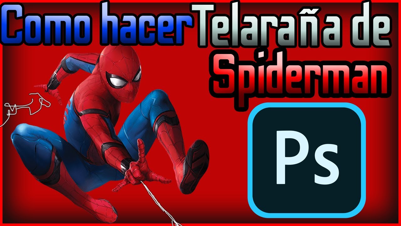 Como hacer Telaraña de Spiderman en Photoshop - YouTube