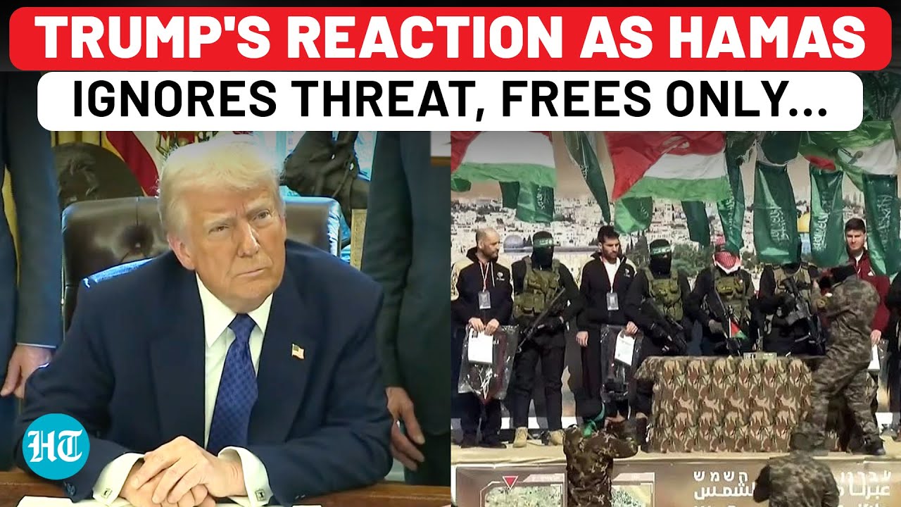 On Cam: Trump's First Reaction As Hamas Ignores His Threat To Free All Hostages | Israel,USA,Ga