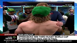 RWC Final | Springboks celebrate winning the 2019 Rugby World Cup