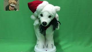 Gemmy Hip Swinging Polar Bear “Here Comes Santa Claus”