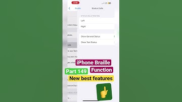 iPhone new features 💥 Braille function || part 149 || #shortvideo #iphone #ytshorts #technology