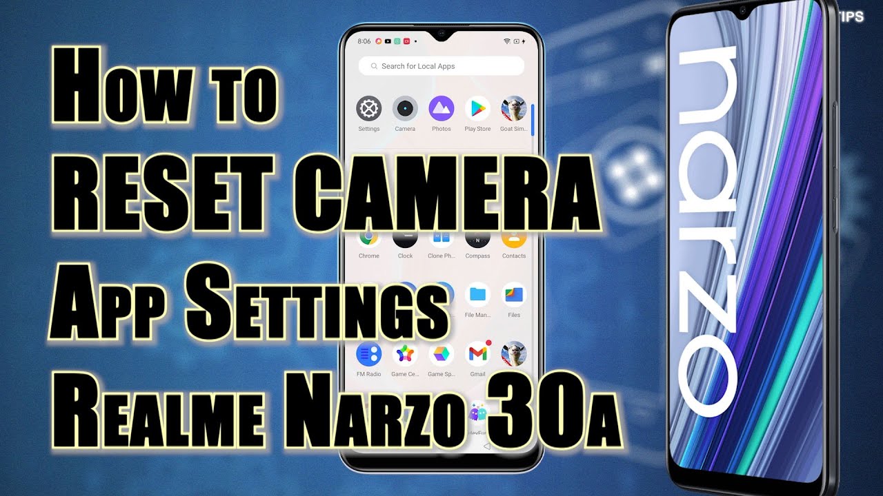 How to Reset Camera App Settings on Realme Narzo 30a | Fix Camera Issues