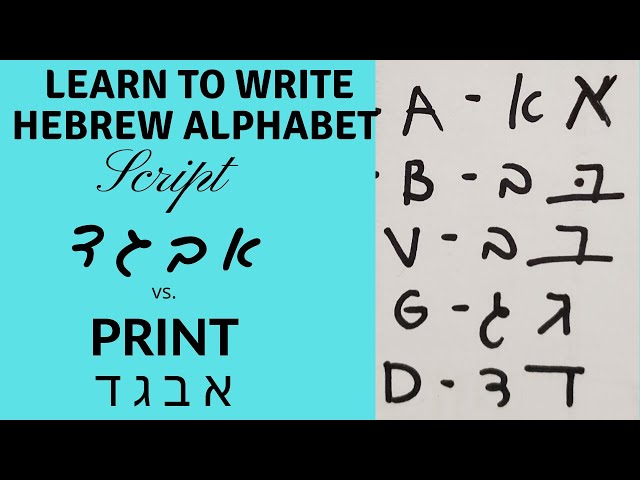 Box Script Hebrew Script Hebrew Letters - Infoupdate.org