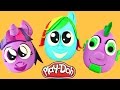 3 Huevos Play Doh My Little Pony con Squishy Pops y Bolsas MLP Cutie Mark Magic